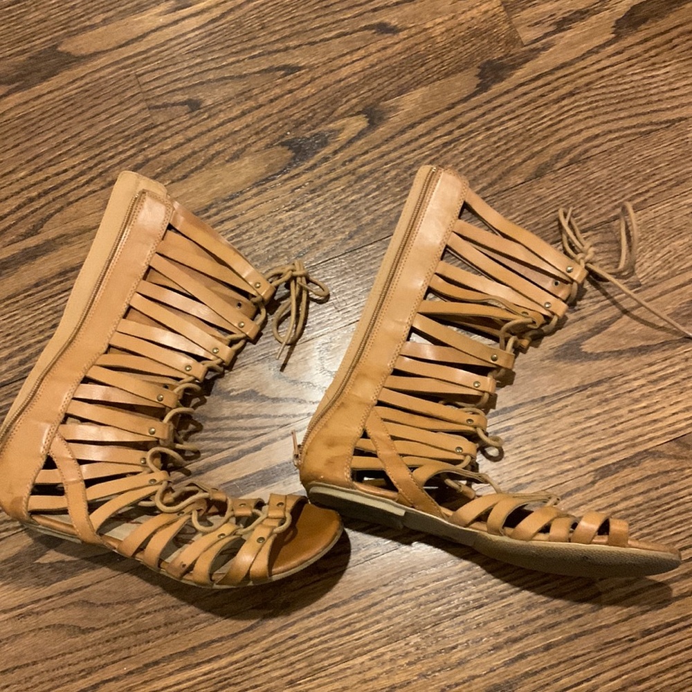 American Rag tan gladiator sandals